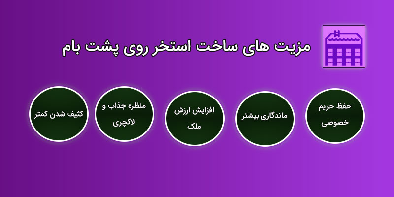 مزیت های ساخت استخر روی پشت بام