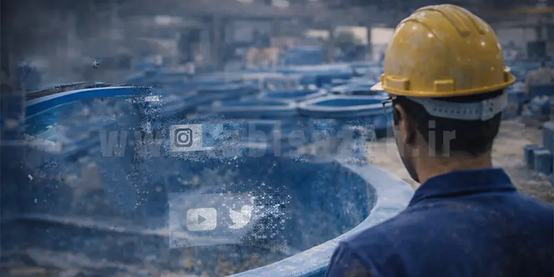 محدودیت اینترنت و کاهش فروش استخرهای فایبرگلاس آبی سازه